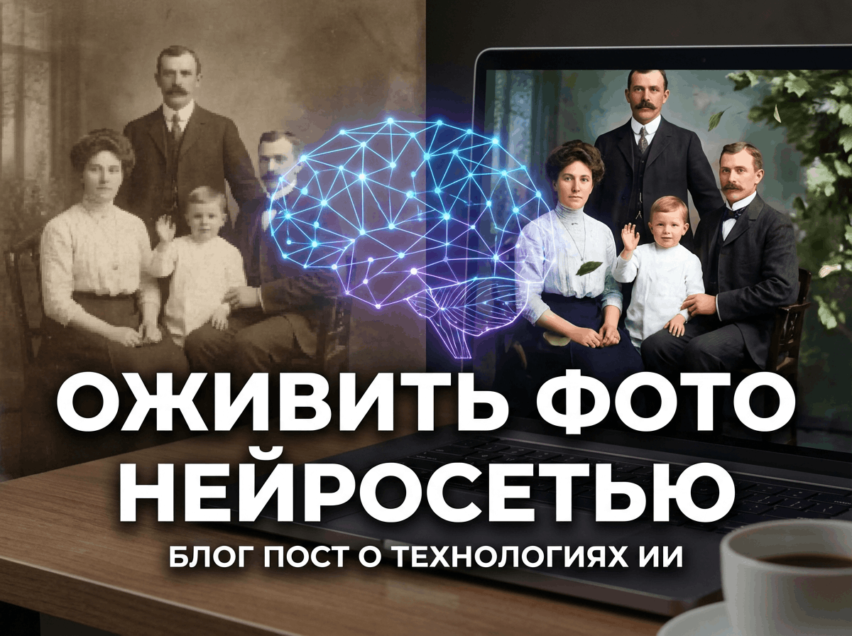 Оживить фото нейросетью